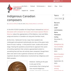 Indigenous Canadian composers