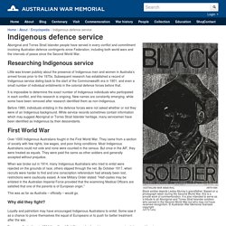 Indigenous defence service