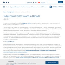 Indigenous Health Issues in Canada