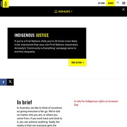 Indigenous justice - Amnesty International Australia