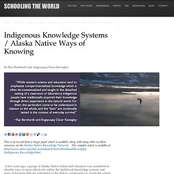 Indigenous Knowledge Systems / Alaska Native Ways of Knowing