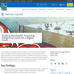 Building Bandwidth: Preparing indigenous youth for a digital future - RBC Thought Leadership