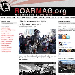 Idle No More: the rise of an indigenous movement