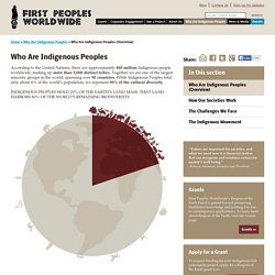 Who Are Indigenous Peoples