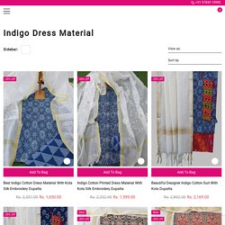 Indigo Dress Material Online - Aaditri Fab