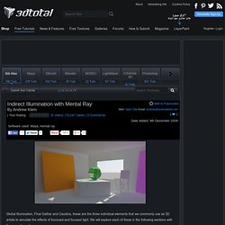 Indirect Illumination With Mental Ray