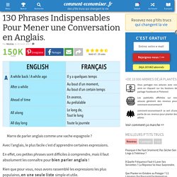 130 Phrases Indispensables Pour Mener une Conversation en Anglais.