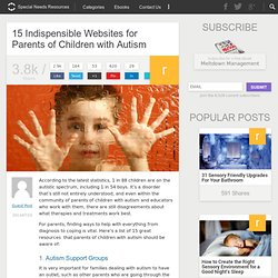15 Indispensible Websites for Parents of Children with Autism