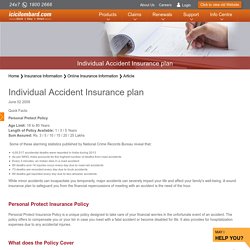 Individual Accident Insurance plan