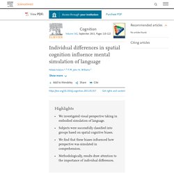 Individual differences in spatial cognition influence mental simulation of language
