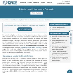 Individual & Family Health Insurance Colorado Plans