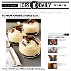 Individual Peanut Butter Pies Recipe
