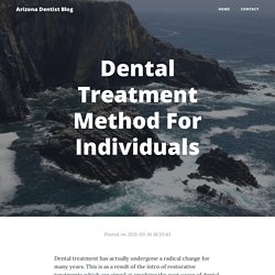 Dental Treatment Method For Individuals