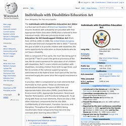 Individuals with Disabilities Education Act