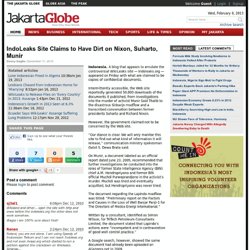 IndoLeaks Site Claims to Have Dirt on Nixon, Suharto, Munir