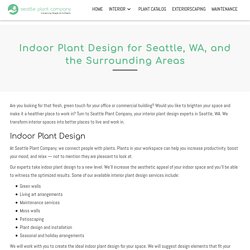 Indoor Plant Design in Seattle, WA