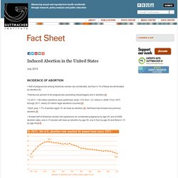 Facts on Induced Abortion in the United States