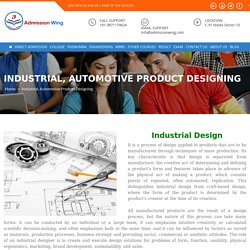 Industrial Automotive Product Designing Direct Admission