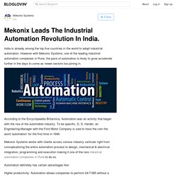 Mekonix Leads The Industrial Automation Revolution In India