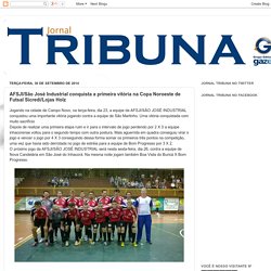 Jornal Tribuna: AFSJI/São José Industrial conquista a primeira vitória na Copa Noroeste de Futsal Sicredi/Lojas Holz