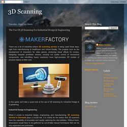 3D Scanning: The Use Of 3D Scanning For Industrial Design & Engineering