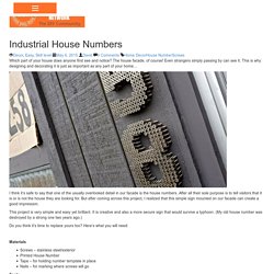 Industrial House Numbers