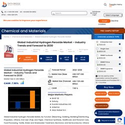 Industrial Hydrogen Peroxide Market – Global Industry Trends and Forecast to 2028