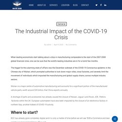 The Industrial Impact of the COVID-19 Crisis