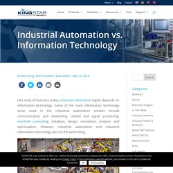 Industrial Automation vs. Information Technology