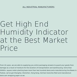 Get High End Humidity Indicator at the Best Market Price - All Industrial Manufacturers