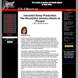 US~Observer - Industrial Hemp Production The Revolution America Needs to Prosper
