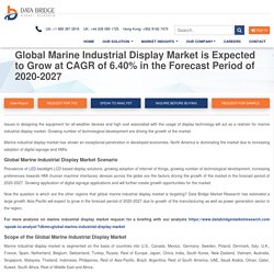 Global Marine Industrial Display Market Research Report, Future Demand and Growth Scenario