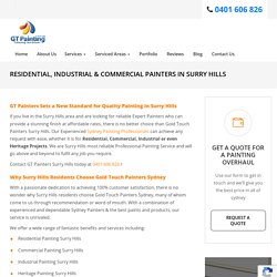 Industrial, Commercial & Residential Painting Services in Surry Hills