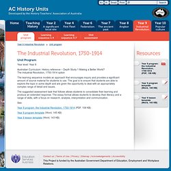 The Industrial Revolution, 1750-1914