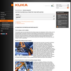 KUKA Industrial Robots - Printing, paper