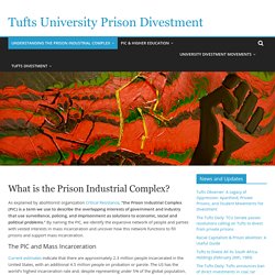 What is the Prison Industrial Complex? – Tufts University Prison Divestment
