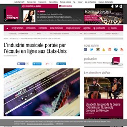 L’industrie musicale portée par l’écoute en ligne aux Etats-Unis