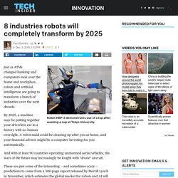 8 industries robots will completely transform by 2025