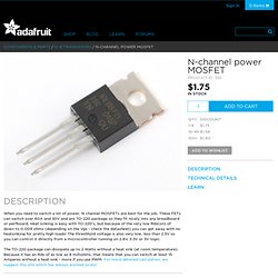 N-channel power MOSFET [30V / 60A] ID: 355 - $1.25