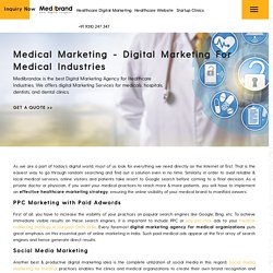 Digital Marketing Agency For Medical Industries