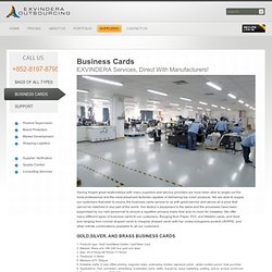 Business Cards « EXVINDERA INDUSTRIES OUTSOURCING