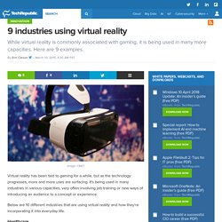 9 industries using virtual reality