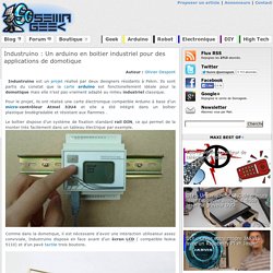 Industruino : Un arduino en boitier industriel pour des applications de domotique