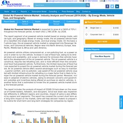 Global Air Powered Vehicle Market : Industry Analysis and Forecast - 2026