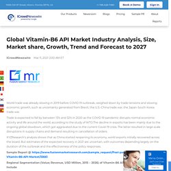 Global Vitamin-B6 API Market Industry Analysis, Size, Market share, Growth, Trend and Forecast to 2027