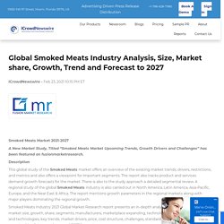 Global Smoked Meats Industry Analysis, Size, Market share, Growth, Trend and Forecast to 2027
