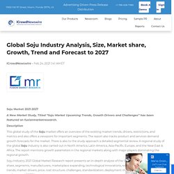 Global Soju Industry Analysis, Size, Market share, Growth, Trend and Forecast to 2027