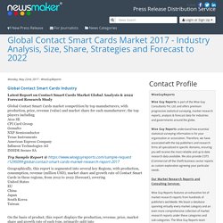 Global Contact Smart Cards Market 2017 - Industry Analysis, Size, Share, Strategies and Forecast to 2022