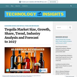 Tequila Market Size, Growth, Share, Trend, Industry Analysis and Forecast to 2027 – Technology Insight