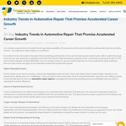 Industry Trends in Automotive Repair That Promise Career Growth